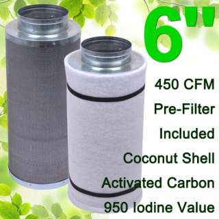   efficiency Coconut Shell Activated Carbon Air Filter for Hydroponics
