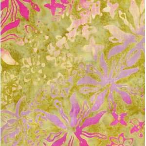  Batik quilt fabric by Batik Textiles 9708, tropical floral 