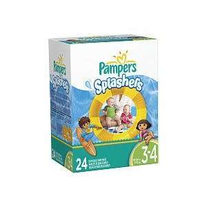  Pampers Splashers Swim Pants Diapers Size 3 4 24ct 