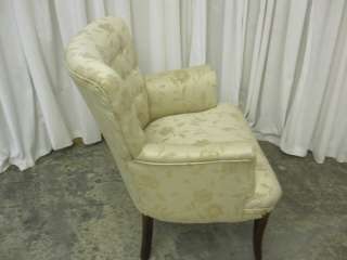 Vintage Hollywood Regency Style Chair Mint Condition New Upholstery 