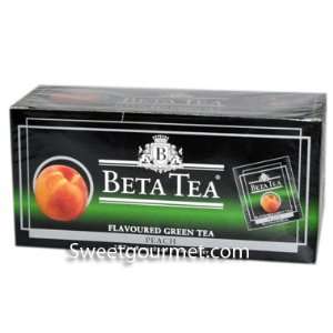Beta Peach Green Tea, 25 Tea Bags  Grocery & Gourmet Food