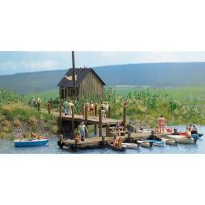  Busch HO Boat Rentals Kit Toys & Games