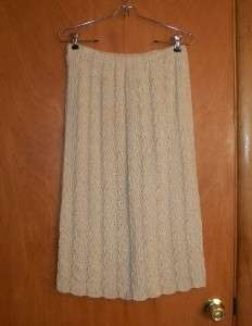 Vivanti Crochet Skirt & Top Set Womens Size XS / S Knit Outfit Elastic 