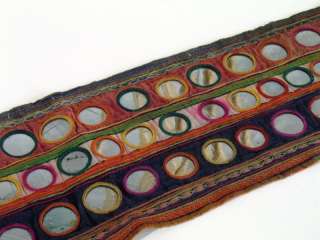  Tribal Authentic Vintage Wide hand embroidered Belt in vivacious 