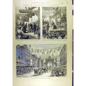  1888 Queen Glasgow Blythswood Exhibition Clyde Print