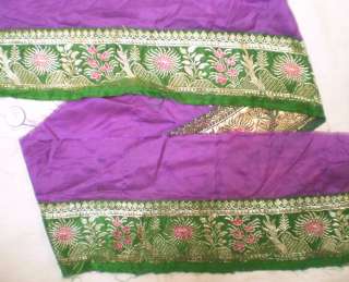 Benaras Vintage Antique Border Sari Trim Lace Ribbon Colaba  