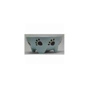  Ethical Dog Footed Dog Dish 7 In Blue