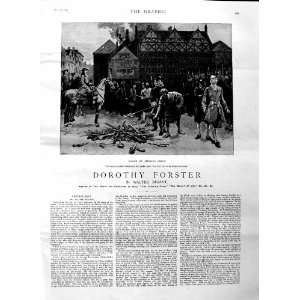  1884 ILLUSTRATION STORY DOROTHY FORSTER MEN ARMS WAR