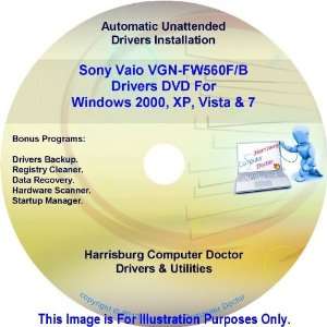  Sony Vaio VGN FW560F/B Drivers Kit DVD Disc   Windows 2000 
