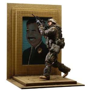  U.S. Army 3rd I.D. Action Figure w Bullet Riddled Saddam 