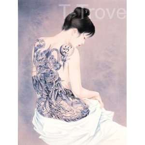  Tattoo Japanese Lady Wall Scroll R20