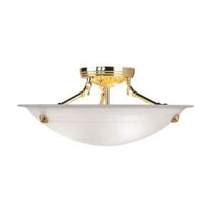   4273 02 Home Basics Ceiling Mount Polished Brass