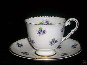 ROYAL STAFFORD   SWEET VIOLETS   CUP AND SAUCER SET  