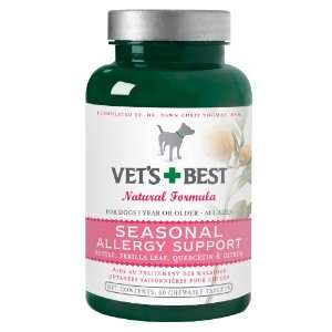  Vets Best Seasonal Allergy Support Supplement for Dogs 