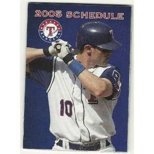  2005 Texas Rangers Pocket Schedule Sked 