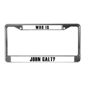 Who is John Galt? Who is john galt License Plate Frame by 