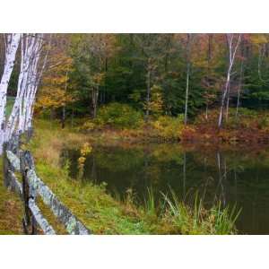 Fall Colors in the Galton Pond, Gralton, Vermont, USA Photographic 