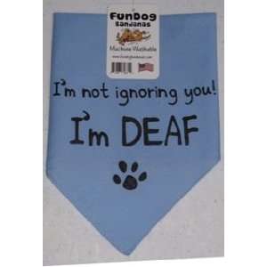  Im Not Ignoring You. Im DEAF Bandana, Light Blue 