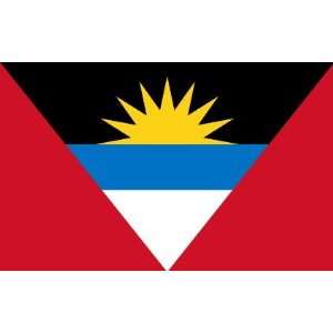  4 ft. x 6 ft. Antigua & Barbuda Flag w/ Line, Snap & Ring 