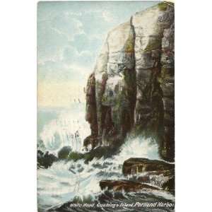 1908 Vintage Postcard White Head   Cushings Island   Portland Harbor 