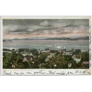   , Vt. Battery Park, Lake Champlain, Vt 1898 1931