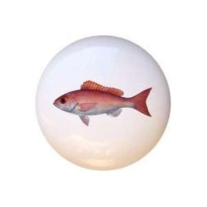  Vermilion Snapper Fish Drawer Pull Knob