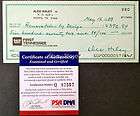 ALEX HALEY Signed 1989 Check Green Ink Auto PSA/DNA Certified 