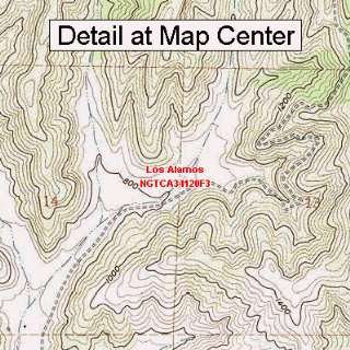  USGS Topographic Quadrangle Map   Los Alamos, California 