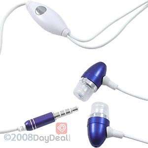  Dual Buds Stereo Hands free Headset 3.5mm Blue Cell 