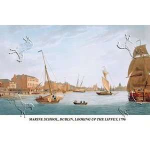    Marine School, Dublin, Looking Up the Liffey, 1796   Artist James 