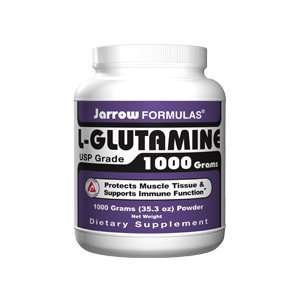 Jarrow Formulas L Glutamine, 2 grams Size 1000 Grams (35.3 oz) Powder