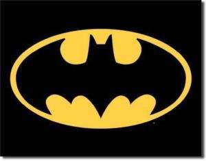 BATMAN Logo Superhero Child Rec Game Room Tin Sign  