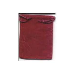    xSmall Burgundy Drawstring Velveteen Bag 2 X 2 1/2 