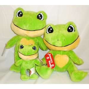  Exclusive Hearry Bams Frog Plush Set of 3 Pieces By DTM 