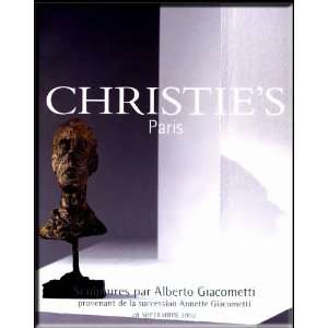 CHRISTIES AUCTION CATALOG , TITLED SCULPTURES PAR ALBERTO GIACOMETTI 