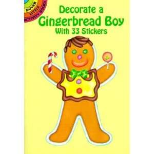   Boy with 33 Stickers [STICKER BK DECORATE A GINGERBR] Books
