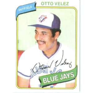  1980 Topps # 703 Otto Velez Toronto Blue Jays Baseball 