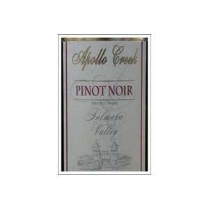  Apollo Creek Pinot Noir 750ML Grocery & Gourmet Food
