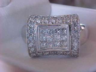 3635 SHOPNBC SAMUEL BEHNAM INVISIBLE SET PRINCESS 1CT DIAMOND RING 