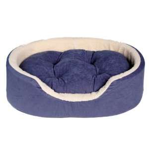  JLA Faux Suede Cuddler with Removable Cushion, Blue (21 x 