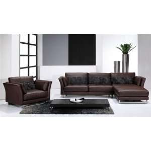 Italian Leather Sectional Sofa Set   Aaron Leather Sectional with Left 