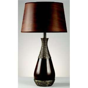  Ashley Lamps Goldie Set of 2 Table Lamps Wood and Brass 