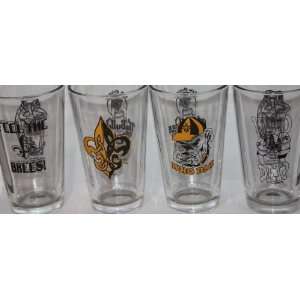  New Orleans Signature Beer Pint Glasses Who Dat Football 