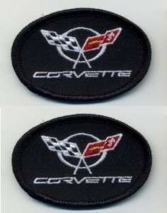 CORVETTE RACE C 5 IRON ON VETTE EMBROIDERED 2 PATCH  