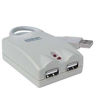  2 Port Plug and Play USB Hub (Beige) Electronics