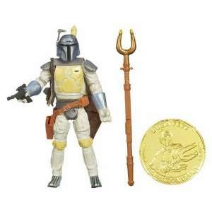   . 24   Animated Debut Boba Fett 3.75 Figure with Gold Collector Coin