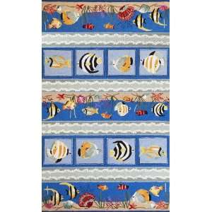  Kas Sonesta 2004 Blue 5 x 76 Area Rug