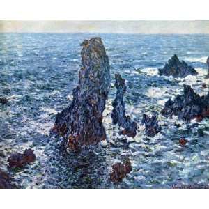  Rocks on Belle Ile The needles of Port Coton by Monet 
