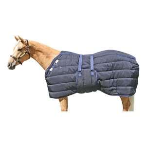 Bellyband Blanket Winter Horse Hood Neck Cover Blue M  