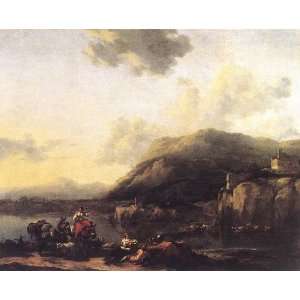   Nicolaes Berchem   24 x 20 inches   Muleteer by a Ford